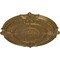 Ekena Millwork Attica Acanthus Leaf Ceiling Medallion (Fits Canopies up to 4 5/8"), 53 1/2"OD x 3 1/2"P, Pale Gold CM53ATPAS - alternate 2